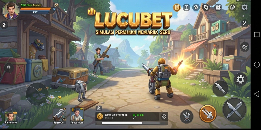 Gameplay LUCUBET yang interaktif dan menantang.
