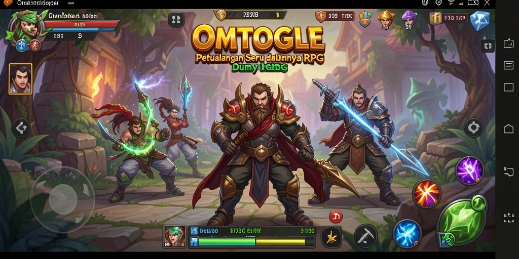 Gameplay OMTOGEL menampilkan pertarungan dinamis dan eksplorasi dunia yang luas.