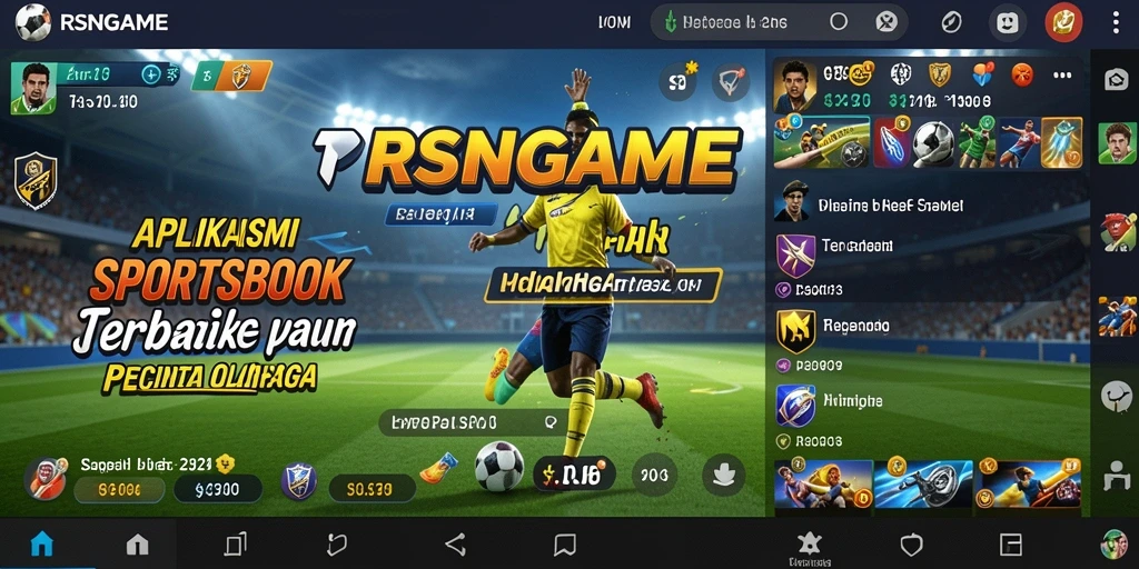 Tampilan menarik dari RSNGAME saat melakukan taruhan olahraga.
